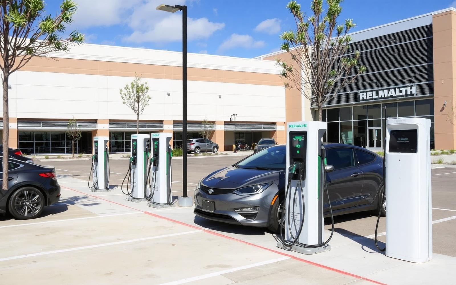 Commercial EV charging station